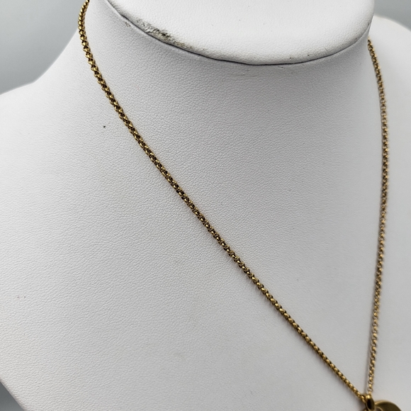 Nine West Abstract Gold Pendant Necklace - Picture 4 of 8